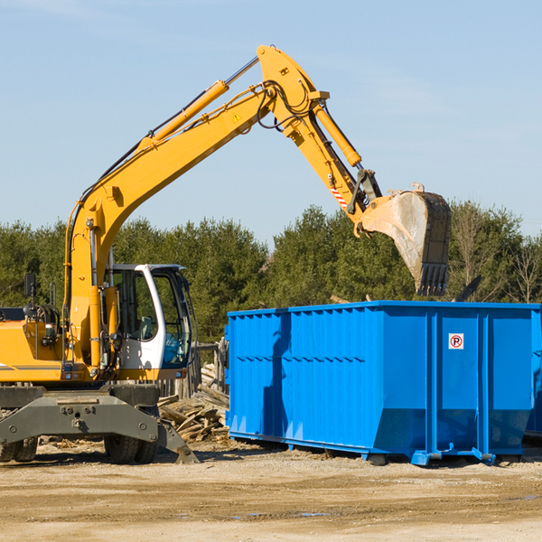 what size residential dumpster rentals are available in Beckemeyer